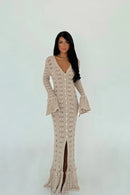 Robe Longue Crochet Femme – Collection Été | Maison Vera
