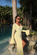 Robe Longue Crochet Femme – Collection Été | Maison Vera