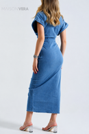 Robe Jean Maison Vera – Bleu Ciel
