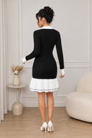 Robe Pull Femme Chic à Boutons – Robe Tricot Col Chemise | Maison Vera