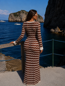 Robe de plage crochet bleu