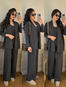 Ensemble femme 3 pièces anthracite Maison Vera
