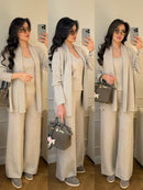 Ensemble femme 3 pièces beige clair Maison Vera