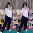 Ensemble sport femme blanc et noir Maison Vera
