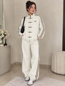 Ensemble sport femme écru Maison Vera