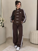Ensemble sport femme marron Maison Vera