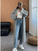 Kimono long femme Maison Vera gris