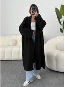 Kimono long femme Maison Vera noir