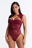 Body en dentelle Favorite Part – Bordeaux