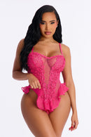 Body brodé Bedroom Dreams – Fuchsia