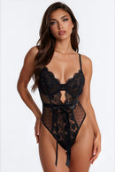 Body en dentelle Be Mine – Noir